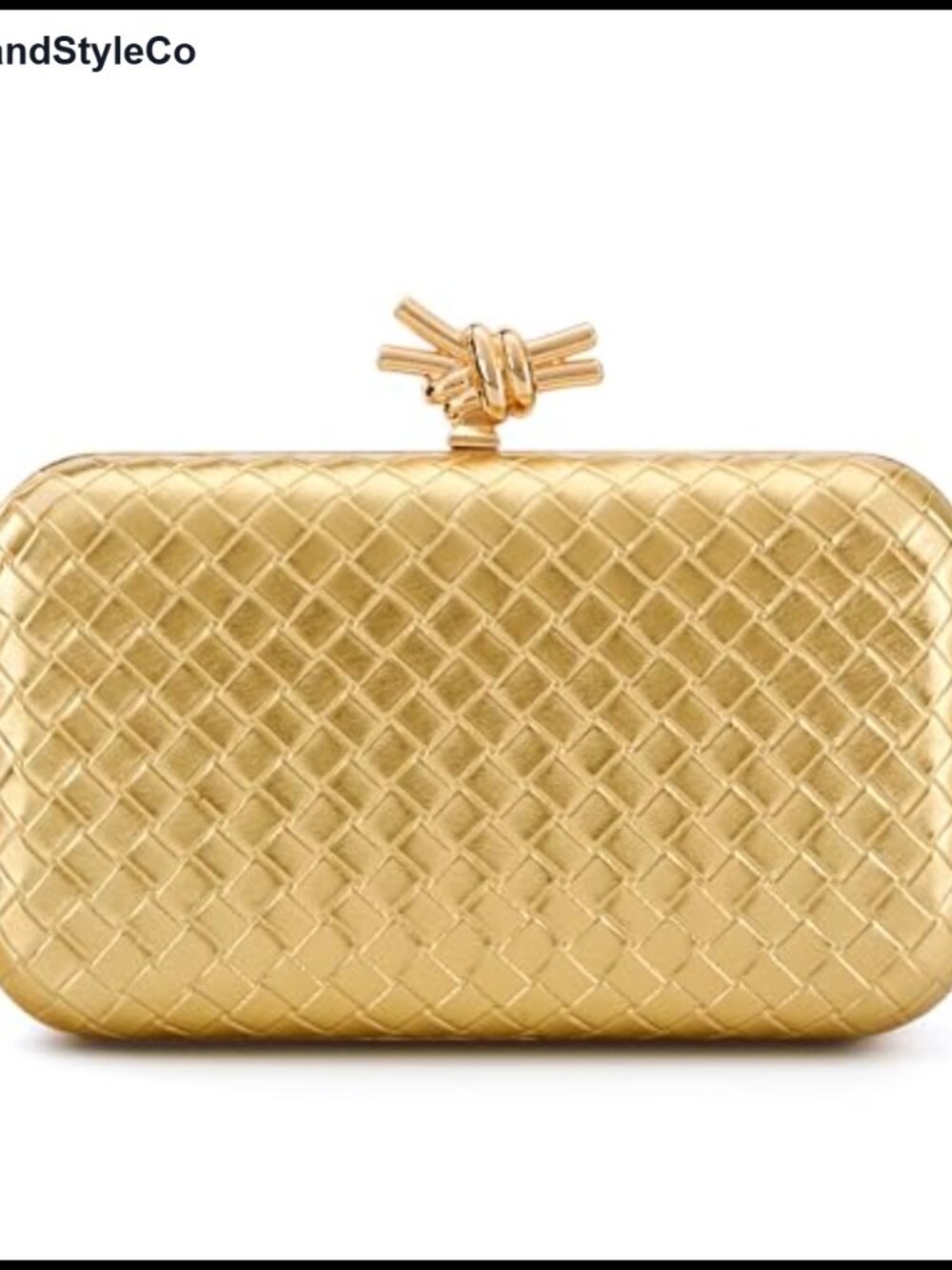 Woven Clutch Purses for Women Evening Wedding PU Leather Formal Handbag